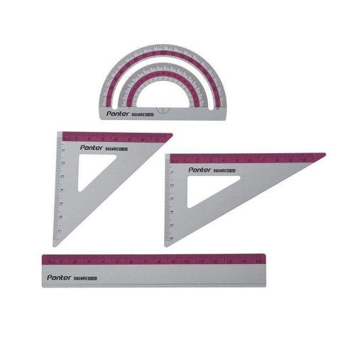 ست 4 تیکه خط کش و نقاله فلزی 1921 پنتر