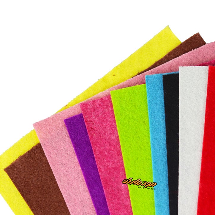 نمد رنگی 10 عددی سایز A4 الی رنگی (1)