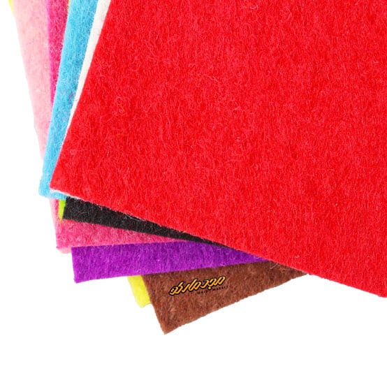 نمد رنگی 10 عددی سایز A4 الی رنگی (4)