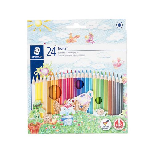 مداد رنگی 24 رنگ مقوایی نوریس استدلر