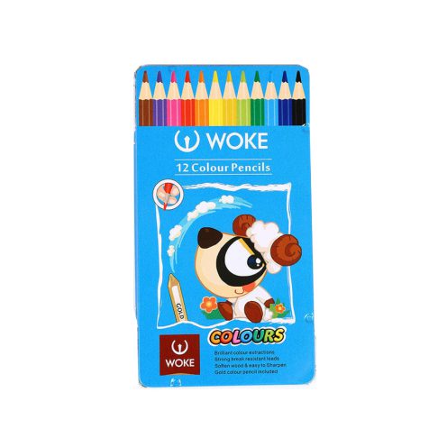 مداد رنگی 12 رنگ فلزی ووک