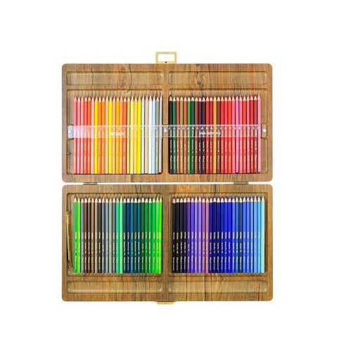 مداد رنگی 100 رنگ جعبه چوبی کنکو مدل ویکتوریا