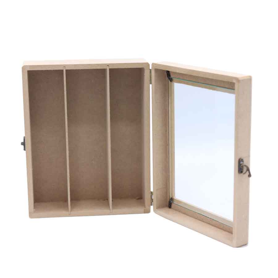 جعبه چوبی جا قاشقی شیار دار 181