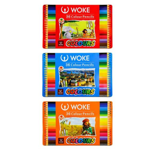 مداد رنگی 36 رنگ فلزی ووک