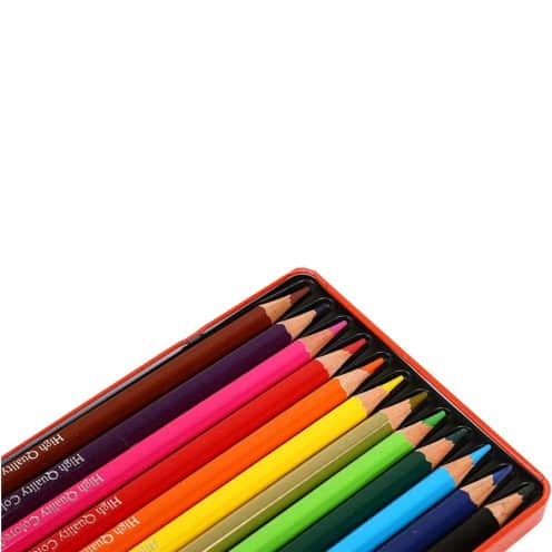 مداد رنگی 12 رنگ فلزی ووک