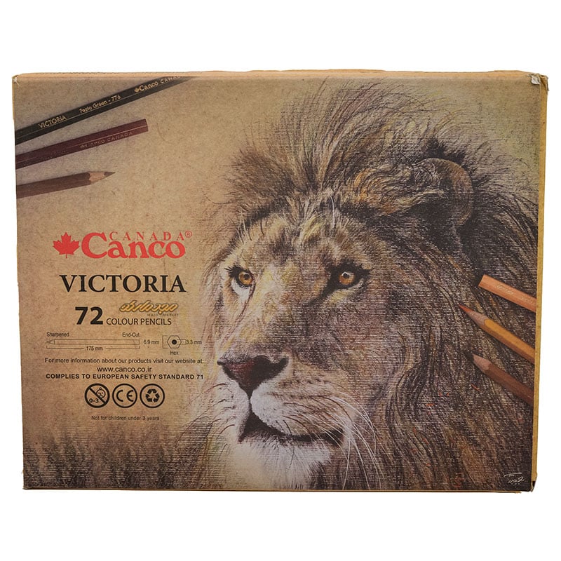 مداد رنگی 72 رنگ جعبه چوبی کنکو مدل ویکتوریا