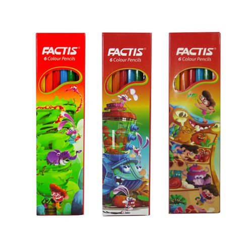 مداد رنگی 6 رنگ فکتیس