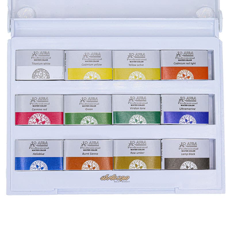 آبرنگ 12 رنگ افرا ) (2)