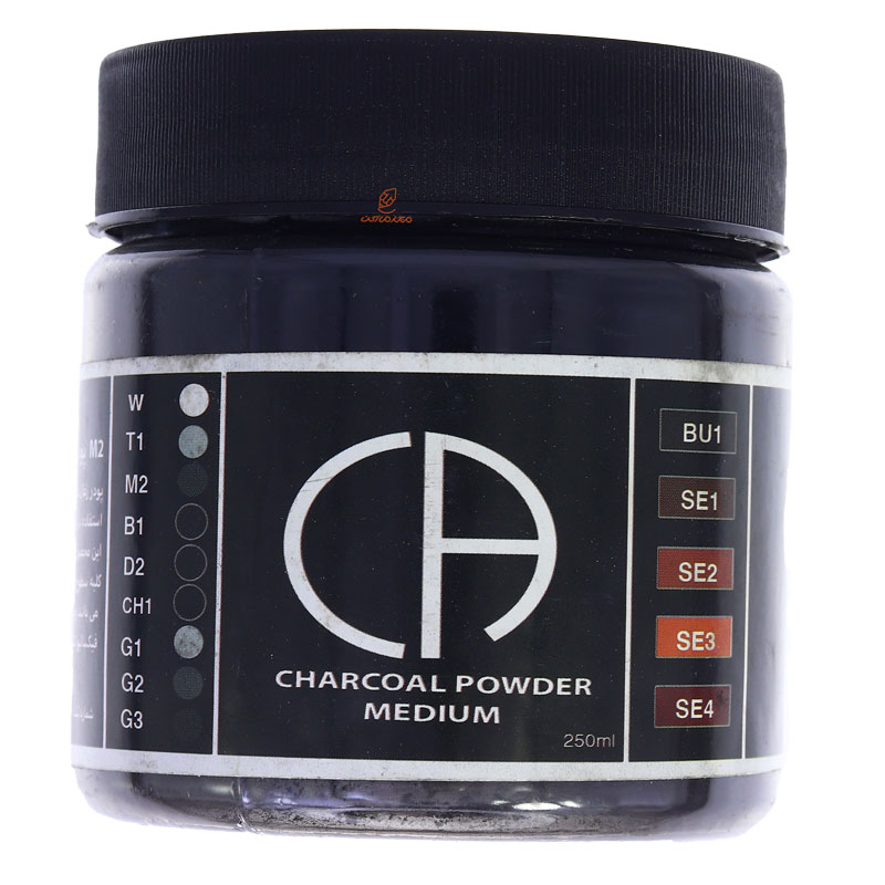 پودر ذغال M2 مشکی مدیوم کلارک