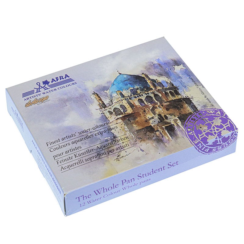 آبرنگ 12 رنگ افرا