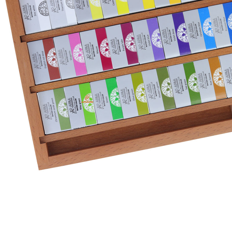 آبرنگ 48 رنگ جعبه چوبی افرا (9)