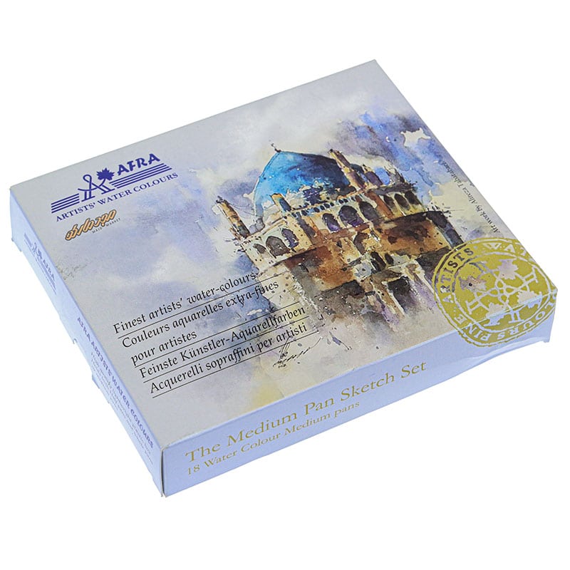 آبرنگ 18 رنگ افرا