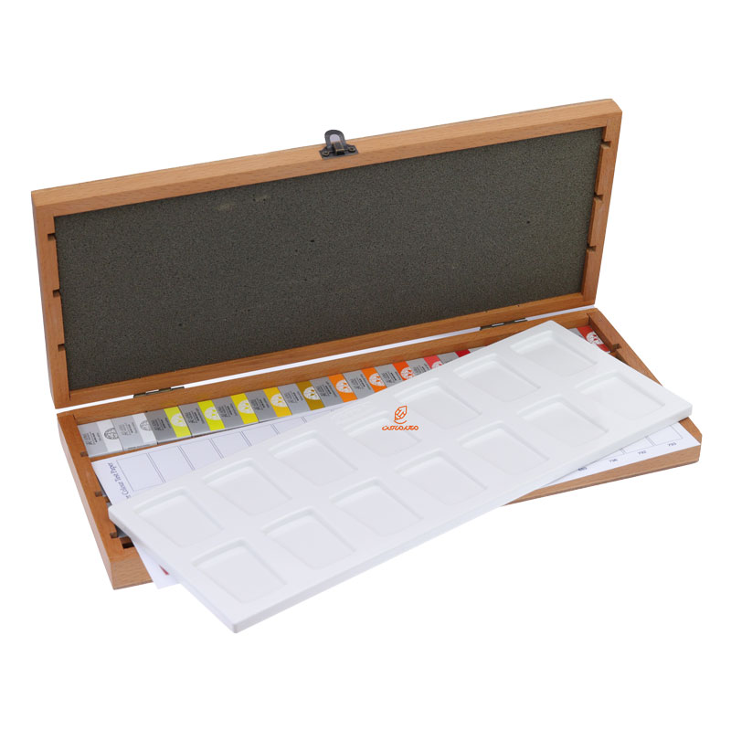 آبرنگ 48 رنگ جعبه چوبی افرا (8)