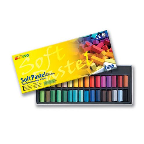 گچ پاستل 32 رنگ نیمه مانگیو