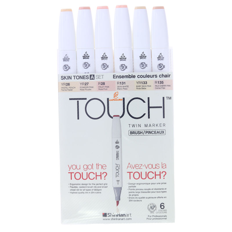 ست ماژیک 6 عددی براش رنگ پوست A تاچ TOUCH (4)