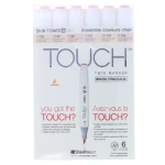 ست ماژیک 6 عددی براش رنگ پوست A تاچ TOUCH (2)