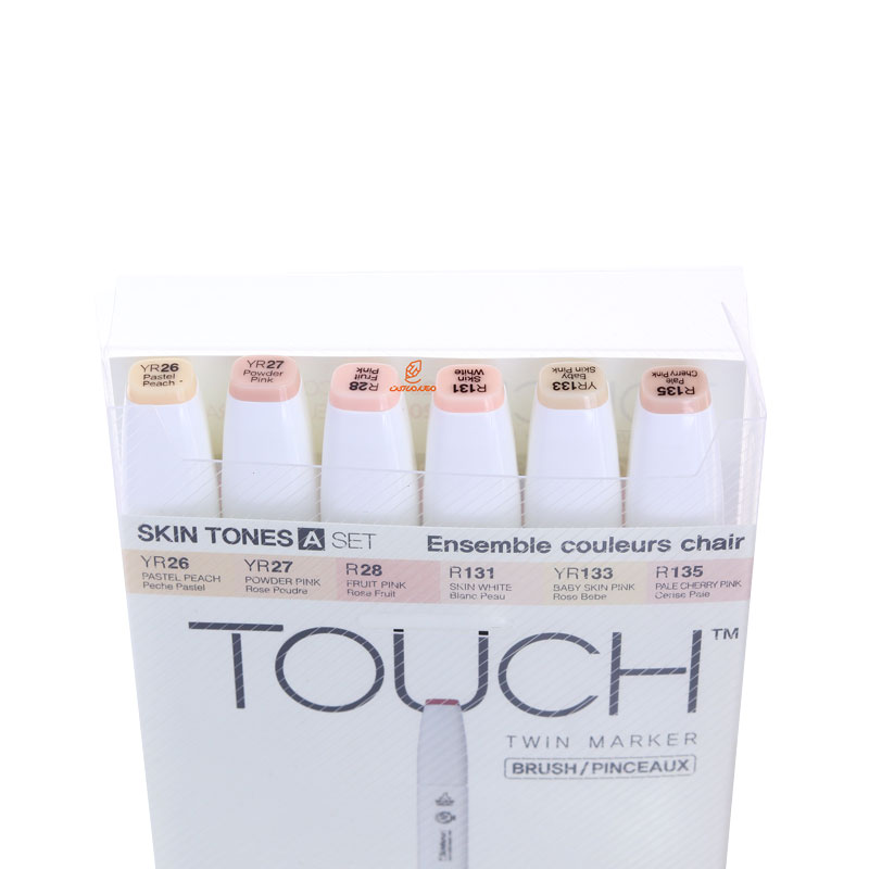 ست ماژیک 6 عددی براش رنگ پوست A تاچ TOUCH (1)