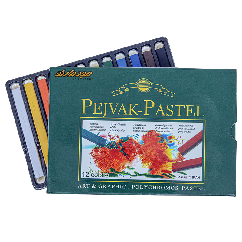 گچ پاستل 12 رنگ پژواک (1)