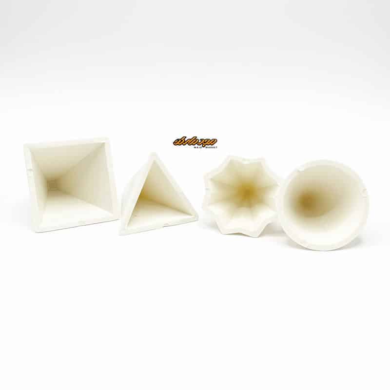 قالب شمع 4 عددی 7سانت پلاستیکی