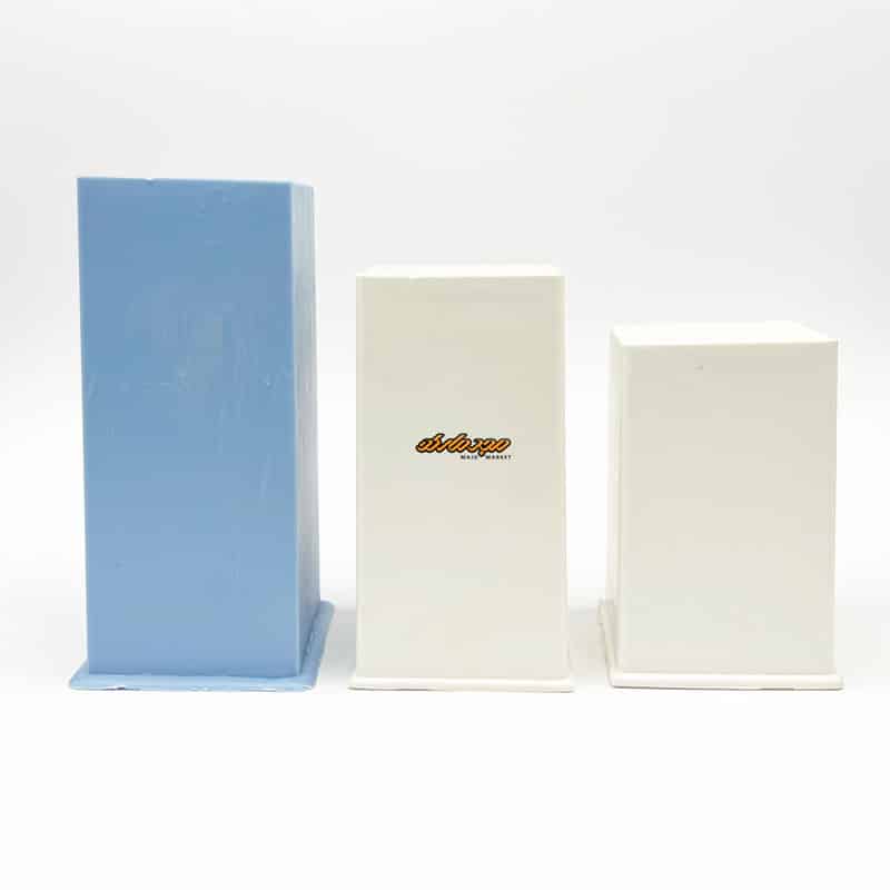 قالب شمع مکعب 6 سانت 3 سایز پلاستیکی