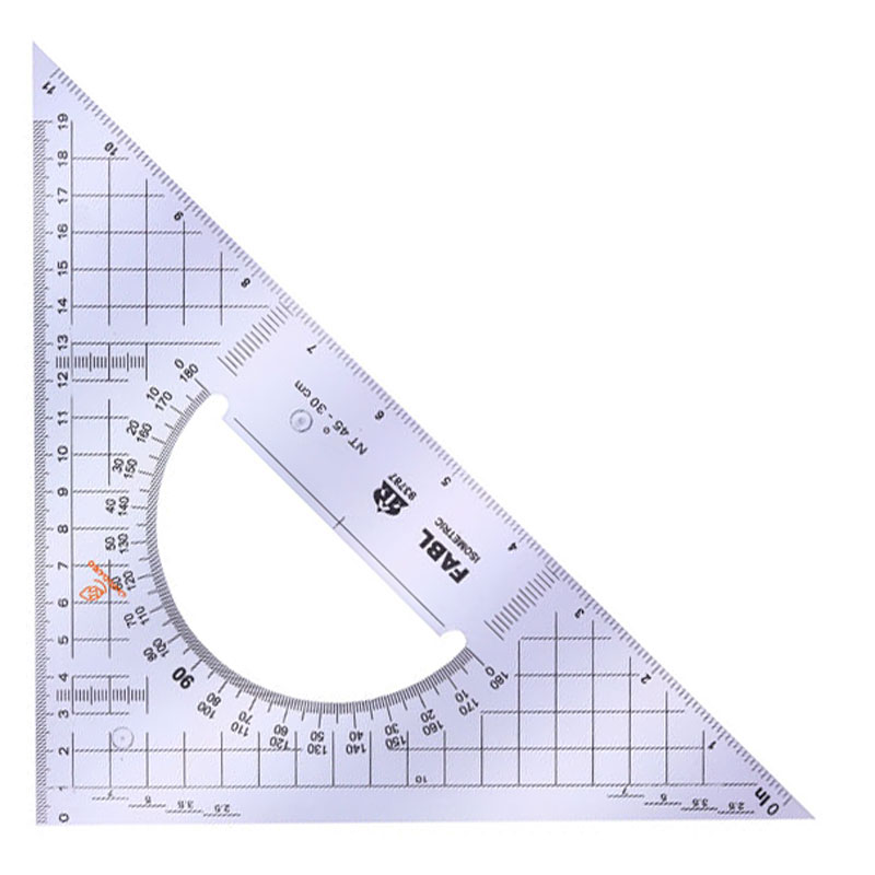 گونیا 30 سانت 45 درجه شفاف فابل FABL