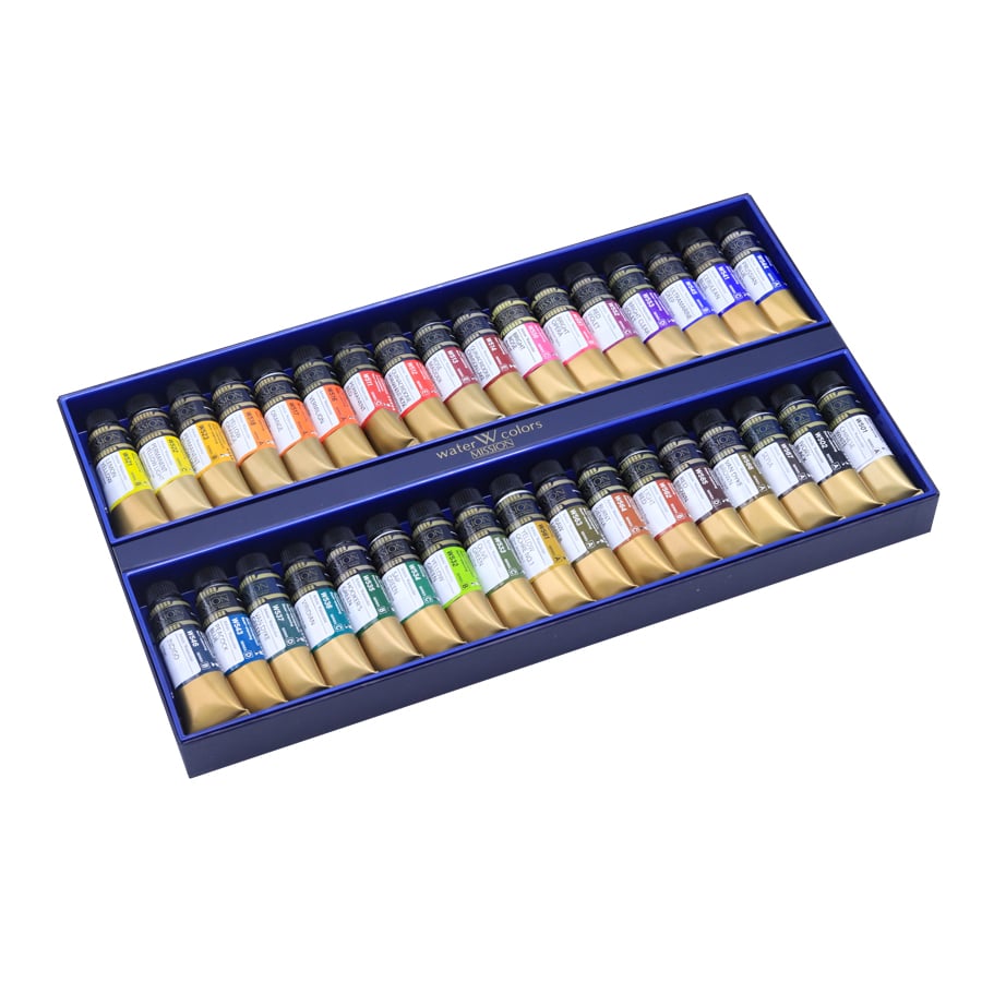 آبرنگ 34 رنگ فوق حرفه ای میشن