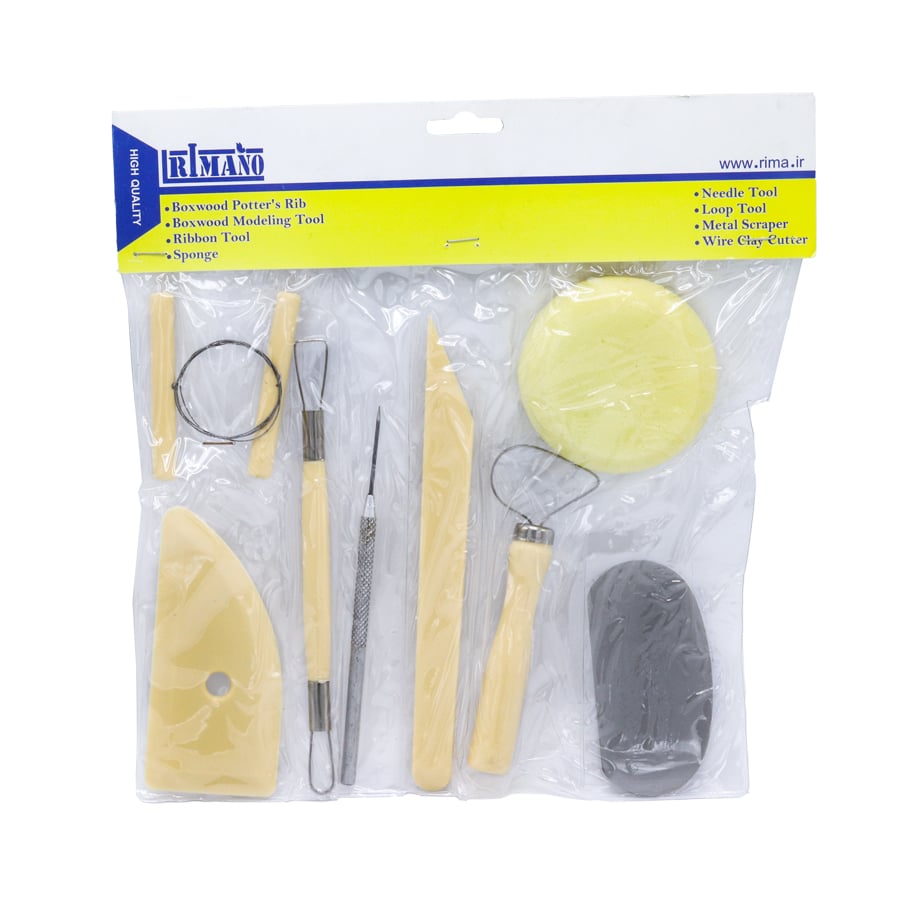 ابزار سفالگری 8 عددی ریمانو