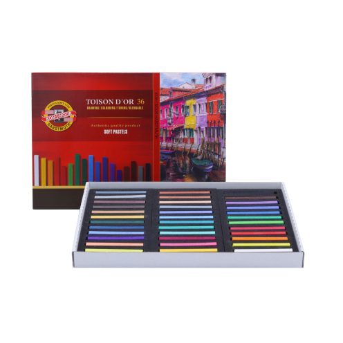 گچ پاستل 36 رنگ مقوایی کوه نور