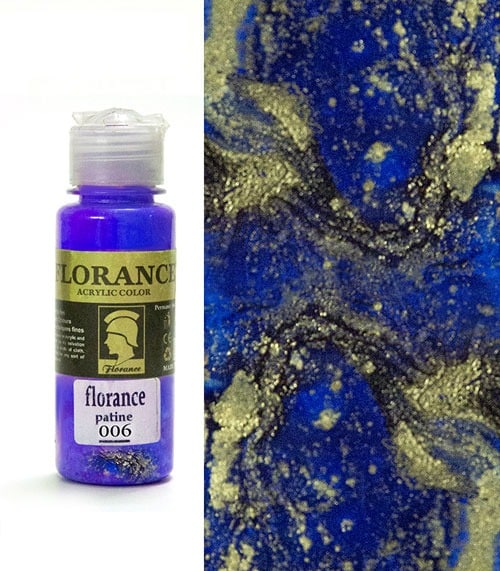 رنگ پتینه آبی کد 006 فلورانس