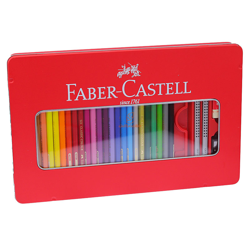 مدادرنگی 48 رنگ فلزی طرح کلاسیک فابرکاستل FABERCASTELL (4)
