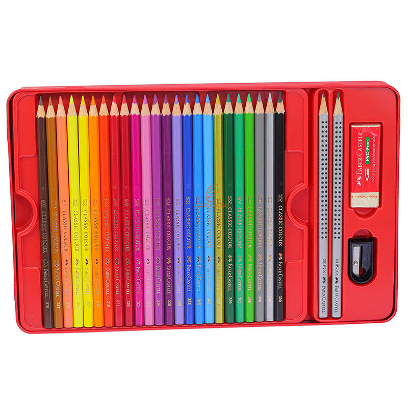 مدادرنگی 48 رنگ فلزی طرح کلاسیک فابرکاستل FABERCASTELL (6)