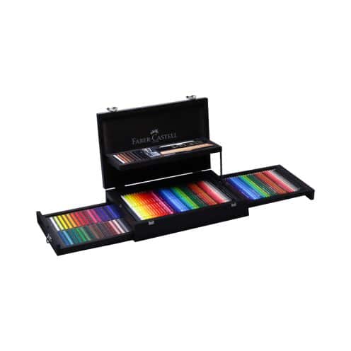 باکس ماهگونی 108 قطعه فابرکاستل FABERCASTELL