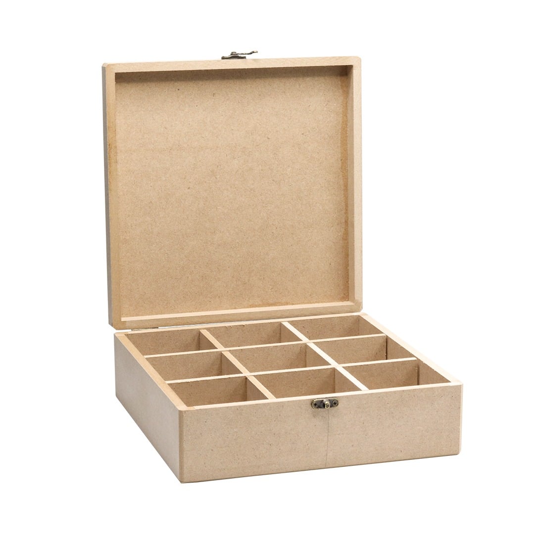 جعبه چوبی تیبگ مربع 203