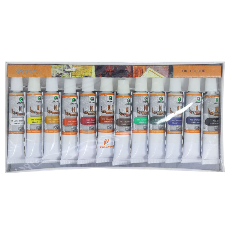 رنگ روغن آرتیست 12 رنگ ماریس (3)