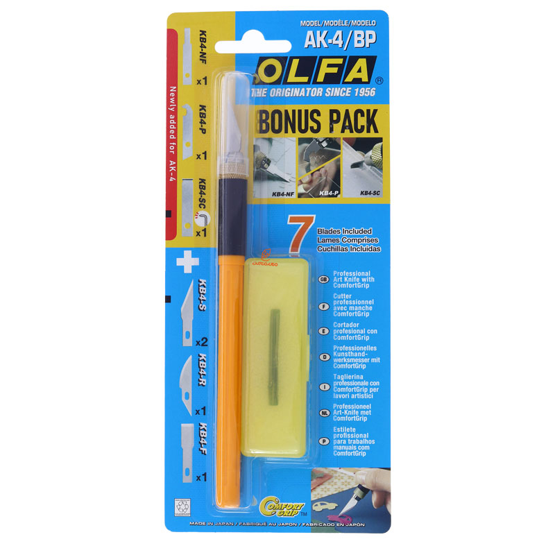 کاتر قلمی AK-4BP (6 مدل نوک) اولفا OLFA