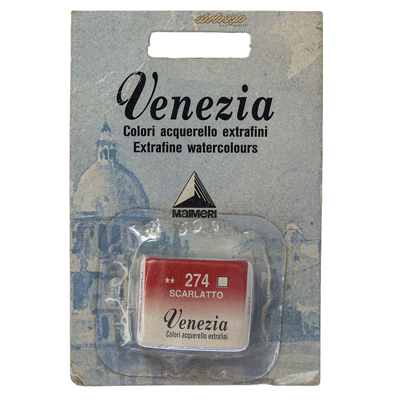 قرص آبرنگ قرمز اسکارلت (Scarlet) کد 274 مایمری MAIMERI (2)