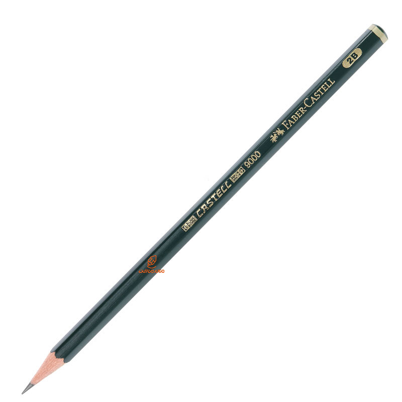 مداد طراحی کاستل بدنه سبز 9000 فابر کاستل FABERCASTELL 2b