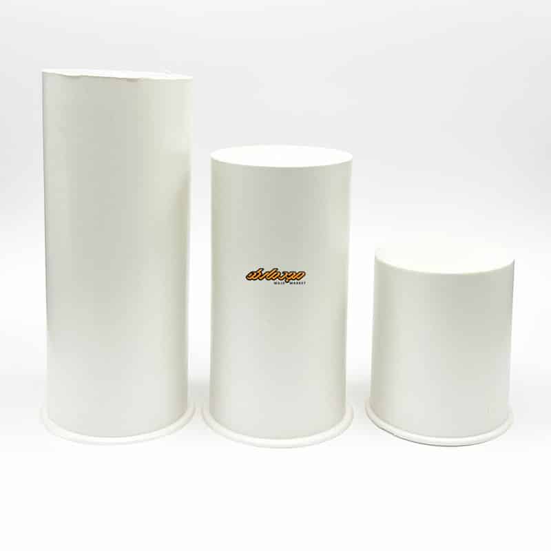 قالب شمع استوانه 8 سانت 3 سایز پلاستیکی