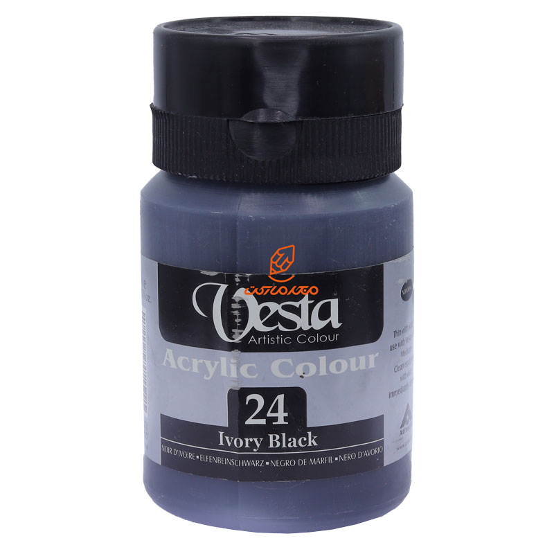 رنگ اکریلیک تک رنگ 250 میل وستا VESTA