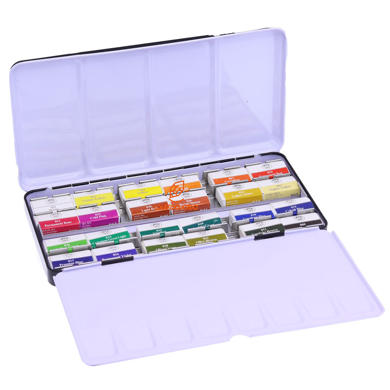 آبرنگ 24 رنگ قرص بزرگ مانگیو MUNGYO (7)