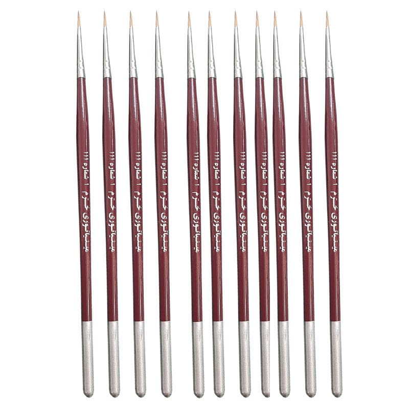 قلم مو سر گرد مینیاتوری کد 111 خرم