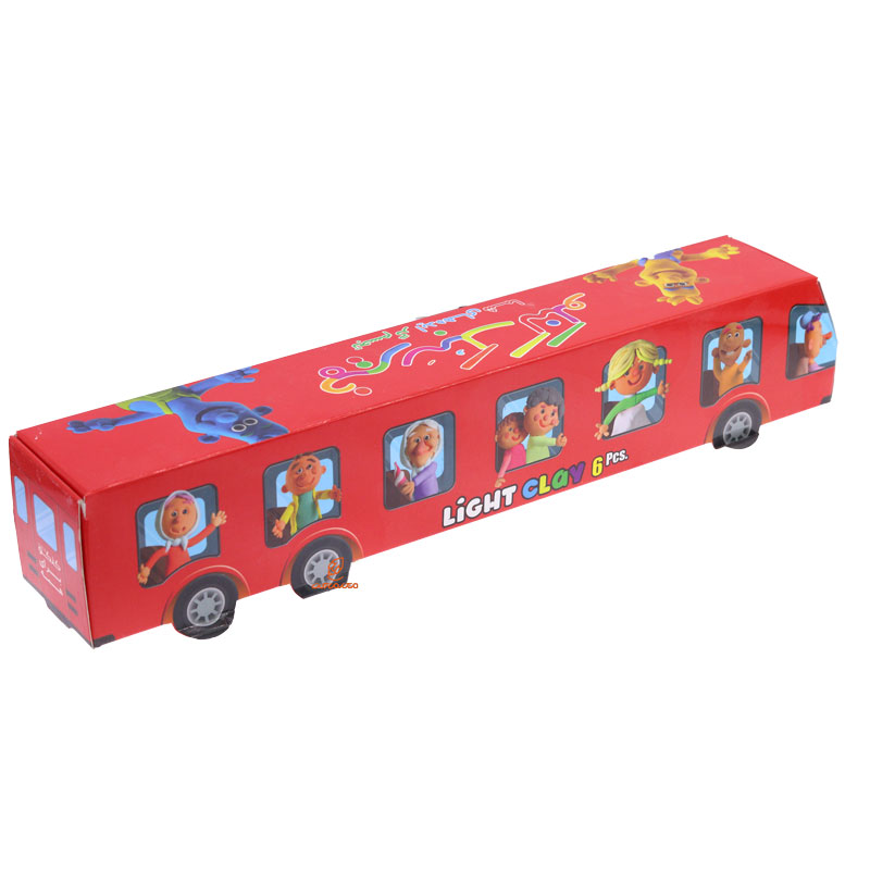 خمیر سبک 6 رنگ اتوبوسی (2)