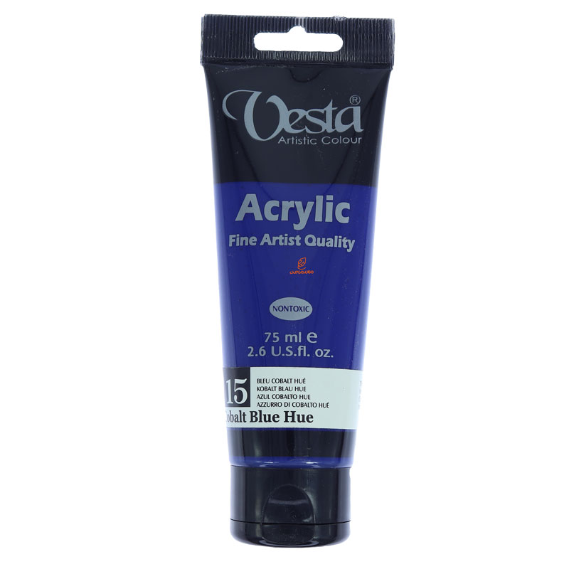 رنگ اکریلیک 75 میل تک رنگ وستا15