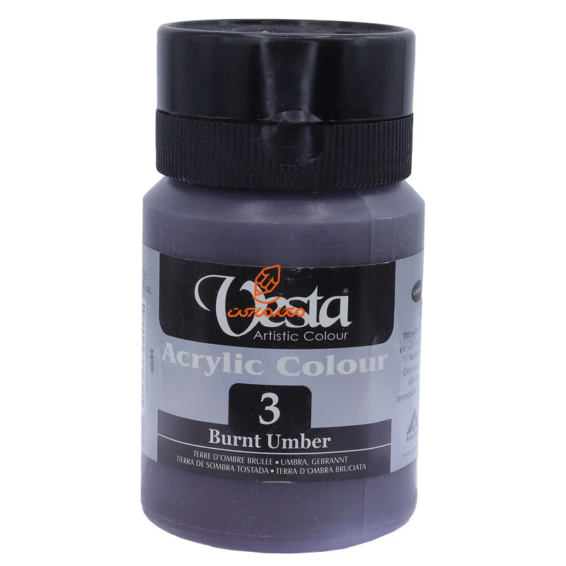 رنگ اکریلیک تک رنگ 250 میل وستا VESTA (6)