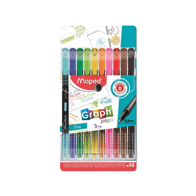 روان نویس 10 رنگ گراف پپس مپد MAPED