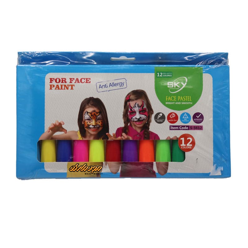 ست گریم 12 رنگ پیچی اسکای