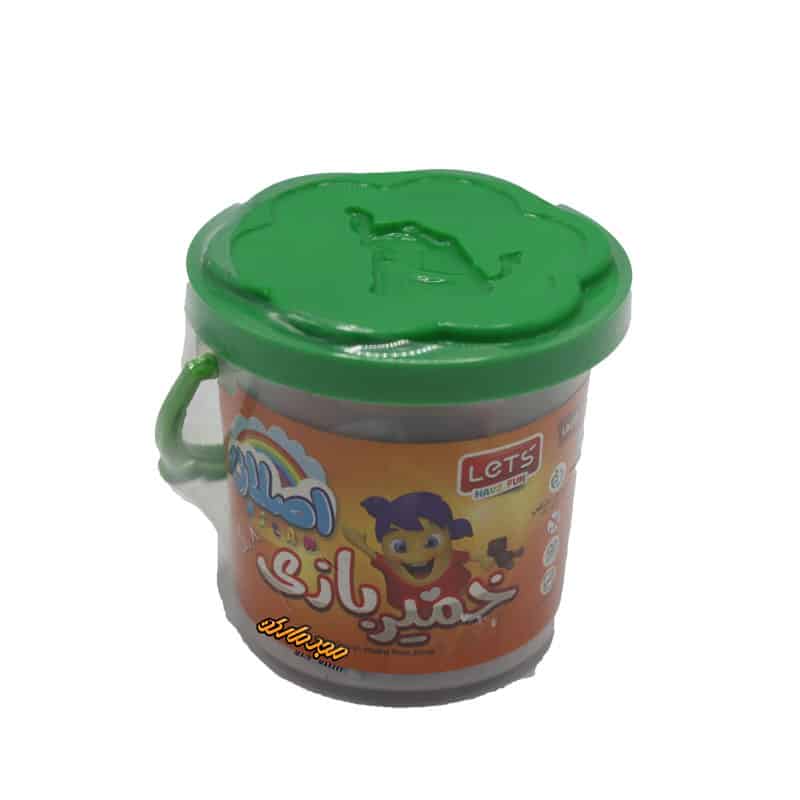 خمیر بازی 8 رنگ سطلی لتس