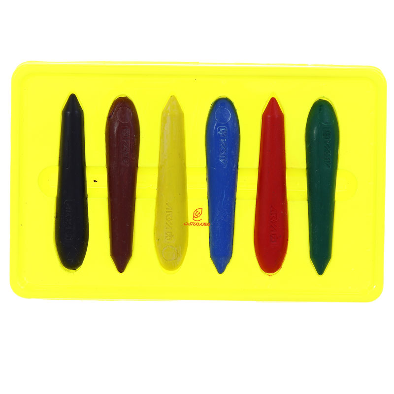 مداد شمعی 6 رنگ مدادی آریا (4)