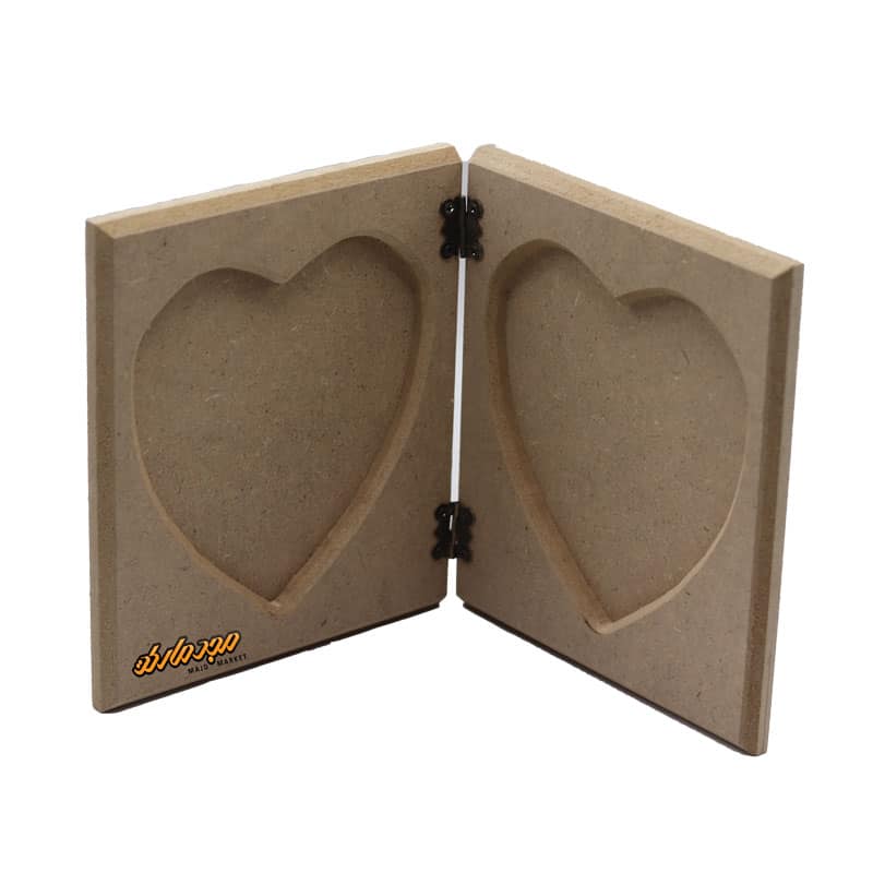 قاب چوبی قلبی 124