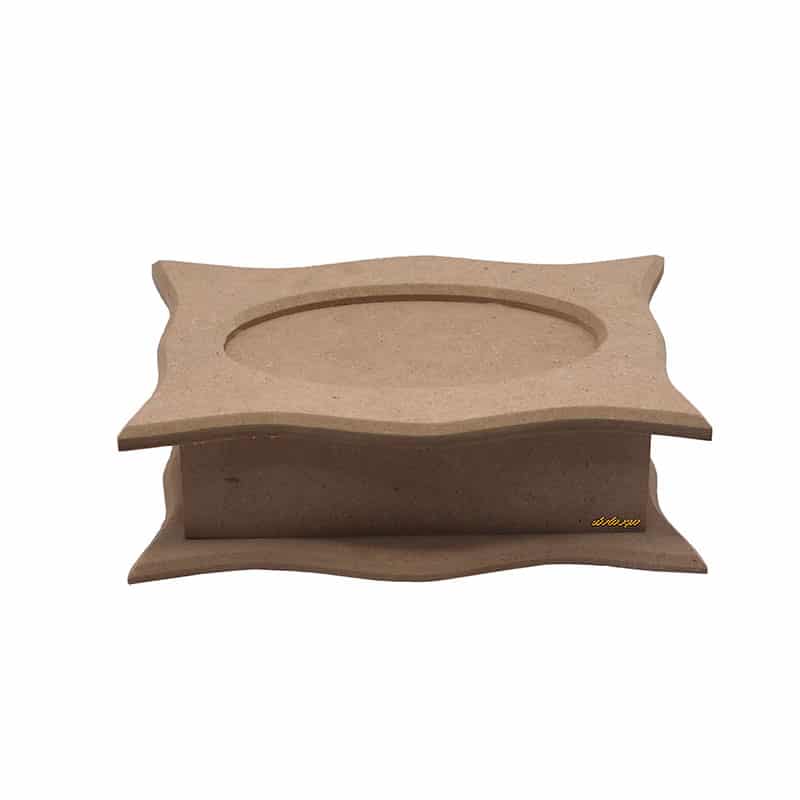 جعبه جواهر چوبی وسط بیضی 44